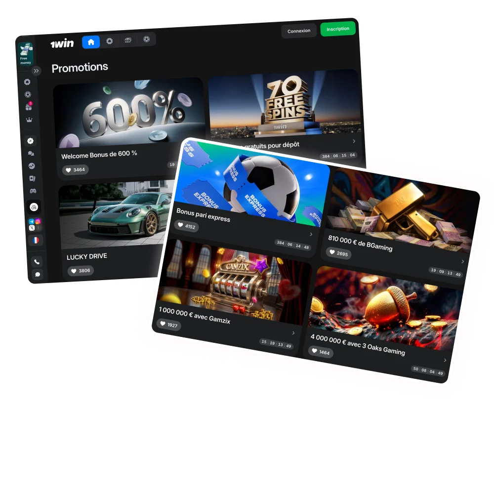 Les bonus disponibles sur le site officiel de 1win rendront votre jeu encore plus rentable.