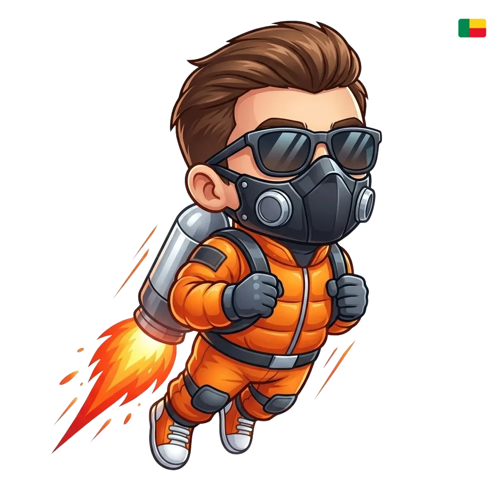 Capture d’écran du jeu Lucky Jet 1win, héros au jetpack et multiplicateur croissant avant le crash