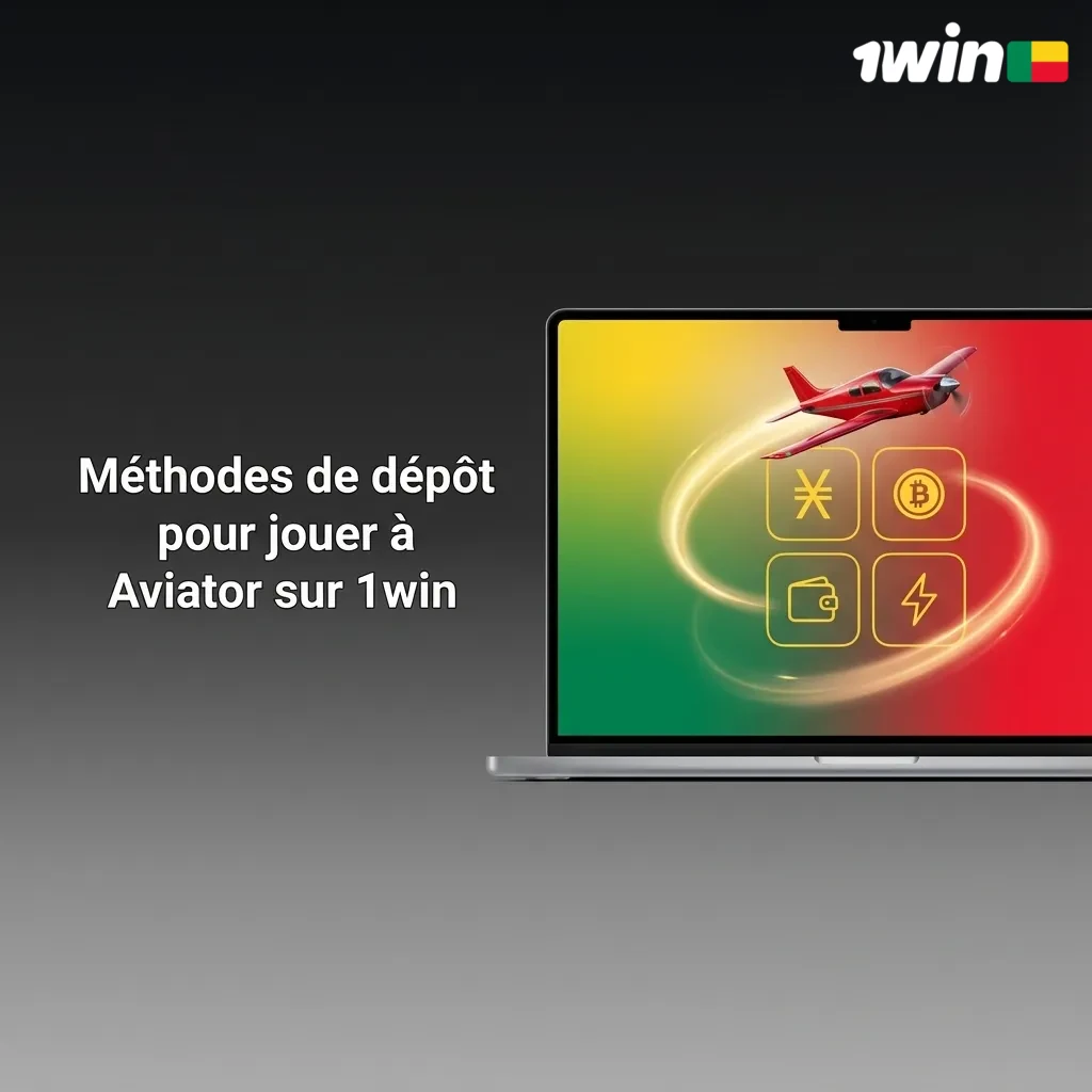 Interface 1win Aviator montrant options de dépôt : Wave, MOOV, Orange Money, MTN, cartes, crypto et virements.