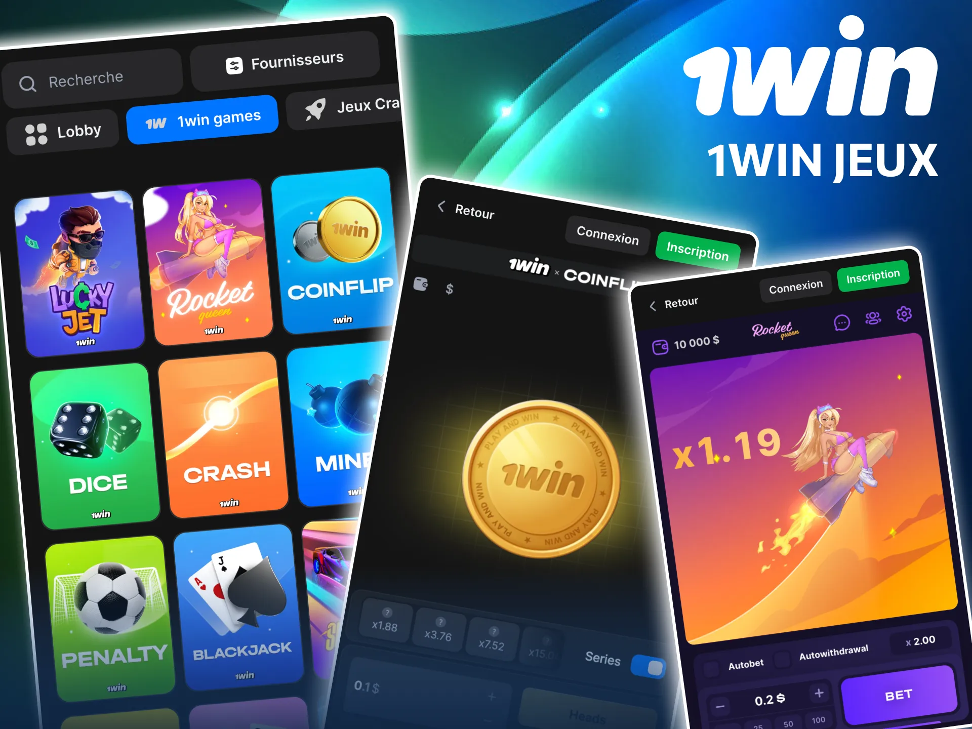 Expérience ludique unique offerte par 1win Jeux.