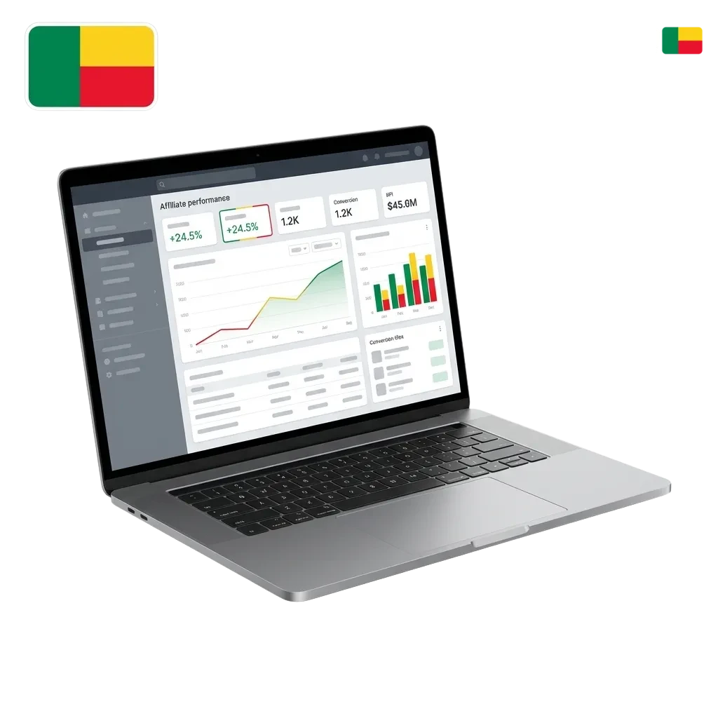 Bannière du programme d’affiliation 1win au Bénin pour blogueurs, influenceurs et gérants de points de jeux