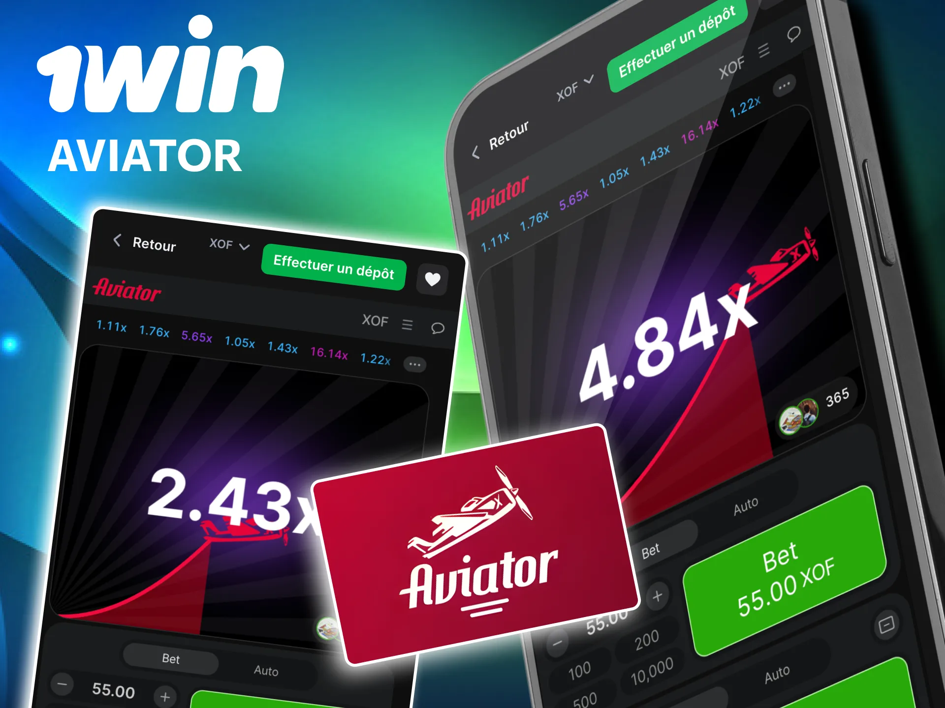 Aviator 1win crash game au multiplicateur croissant.