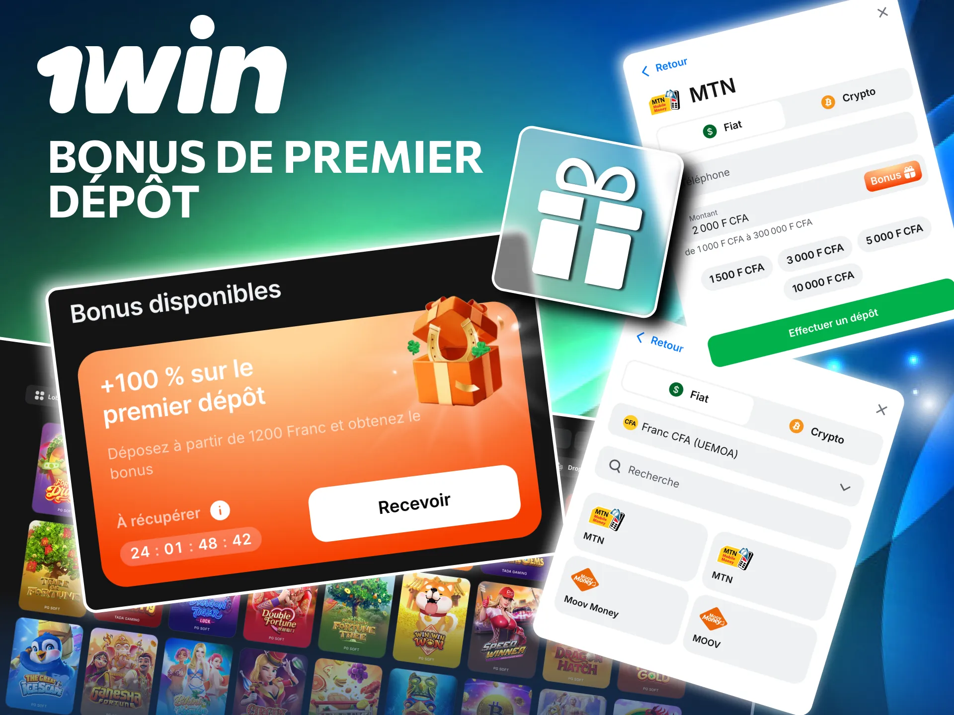 Offre bienvenue 1win casino et paris sportifs.