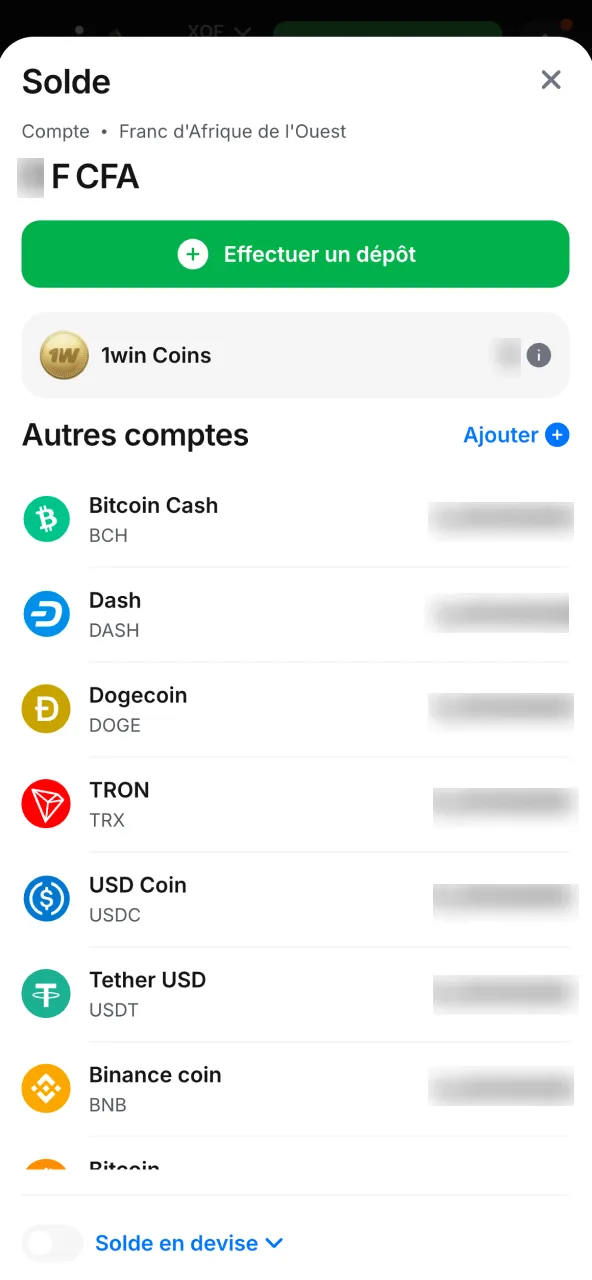 Délai retrait 1win de quelques minutes à heures.