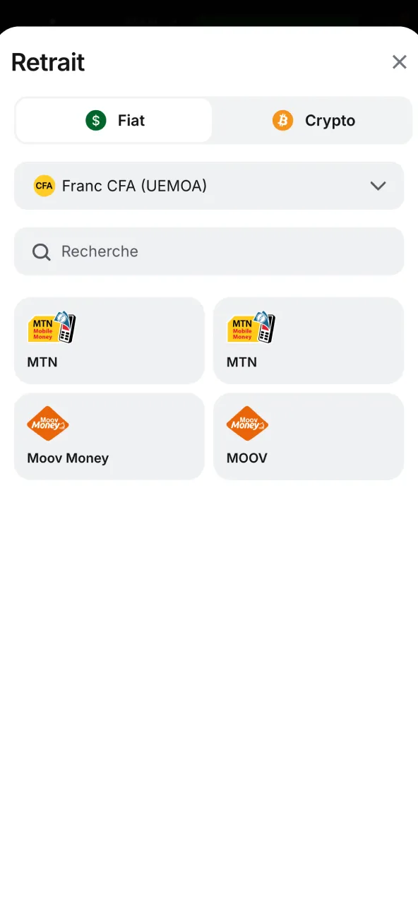 Sélectionnez option paiement préférée pour retrait 1win.