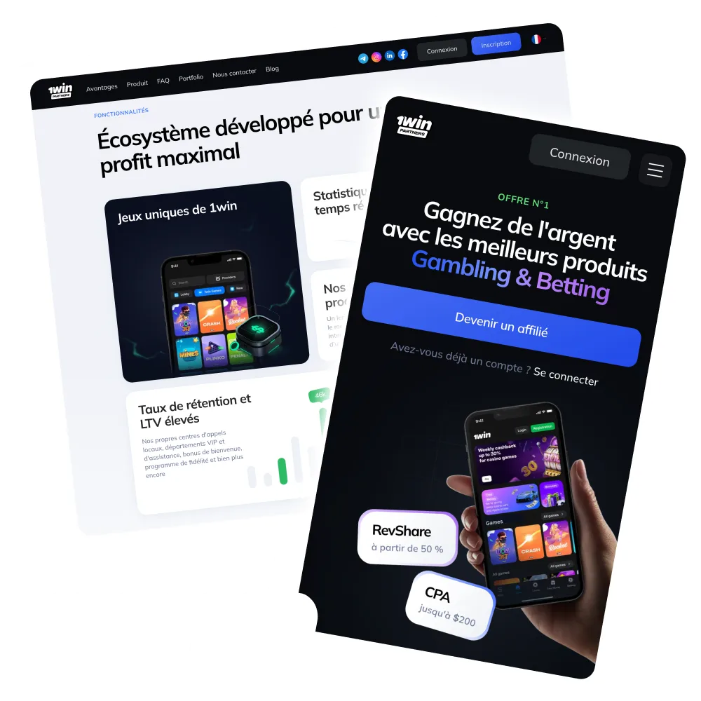 Programme affiliation 1win avec commissions compétitives.