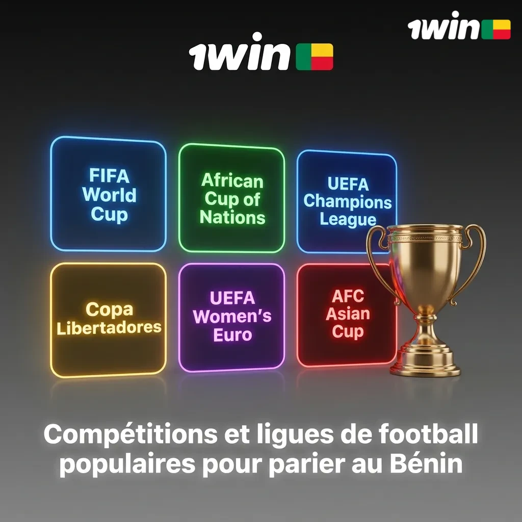 Illustration de ligues de football européennes et africaines populaires pour les paris en ligne au Bénin
