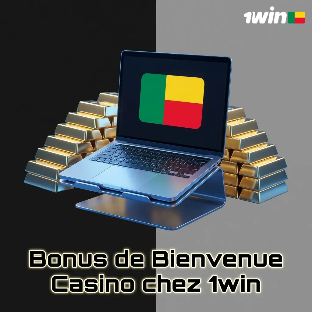 Casino welcome bonus offer showing 100% match up to 280,000 XOF for new players at 1win with wagering requirements