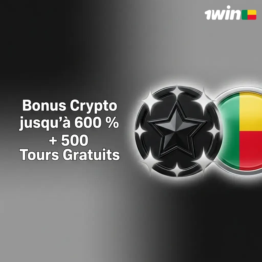 Bonus crypto jusqu'à 600% et 500 tours gratuits sur 4 dépôts pour joueurs au Bénin