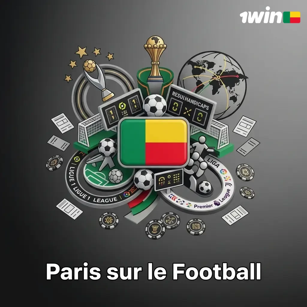 Paris sportifs sur le football au Bénin avec 1win : marchés variés pour la CAN, Ligue 1, Premier League et Coupe du Monde
