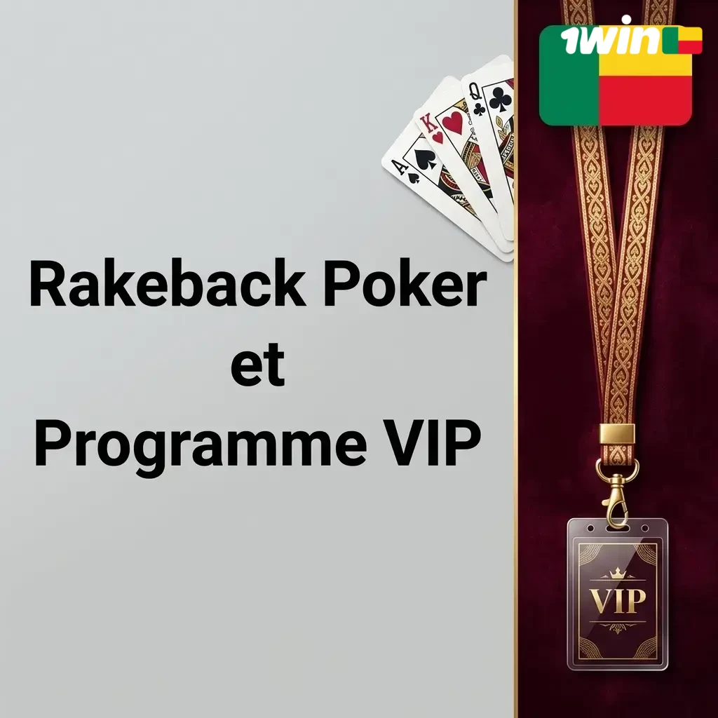 Programme Rakeback Poker 1win avec niveaux VIP et remboursement jusqu'à 50% sur les tables de cash