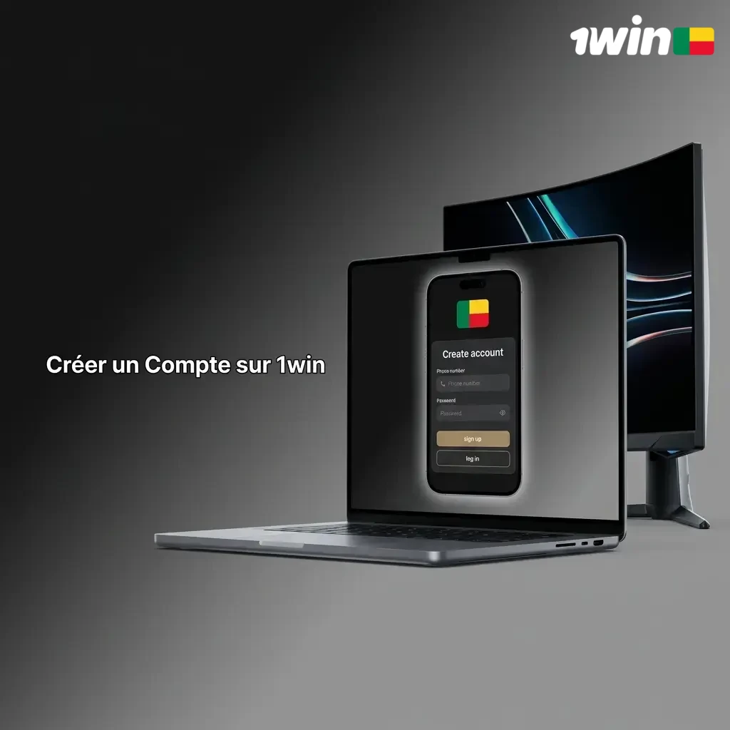 Formulaire d'inscription 1win avec options email, Telegram, Google et Steam pour créer un compte